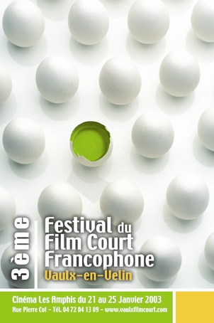 affiche 3ème Festival du Film Court Francophone (du 20 au 25 janvier 2003)