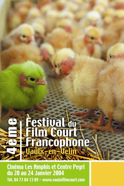 affiche 4ème Festival du Film Court Francophone (du 20 au 24 janvier 2004)