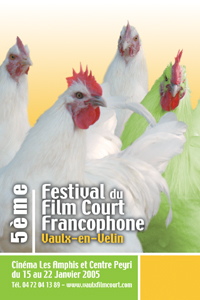 affiche 5ème Festival du Film Court Francophone (du 15 au 22 janvier 2005)