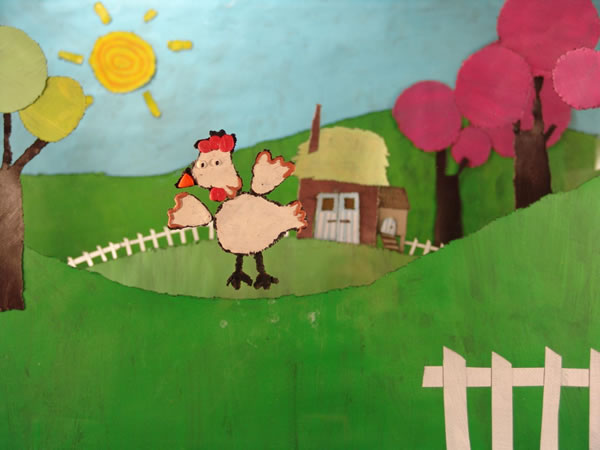 affiche Paola poule pondeuse